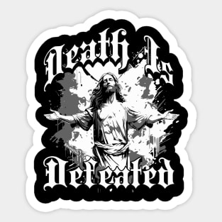DEATH IS DEFEATED Easter Easter Sticker